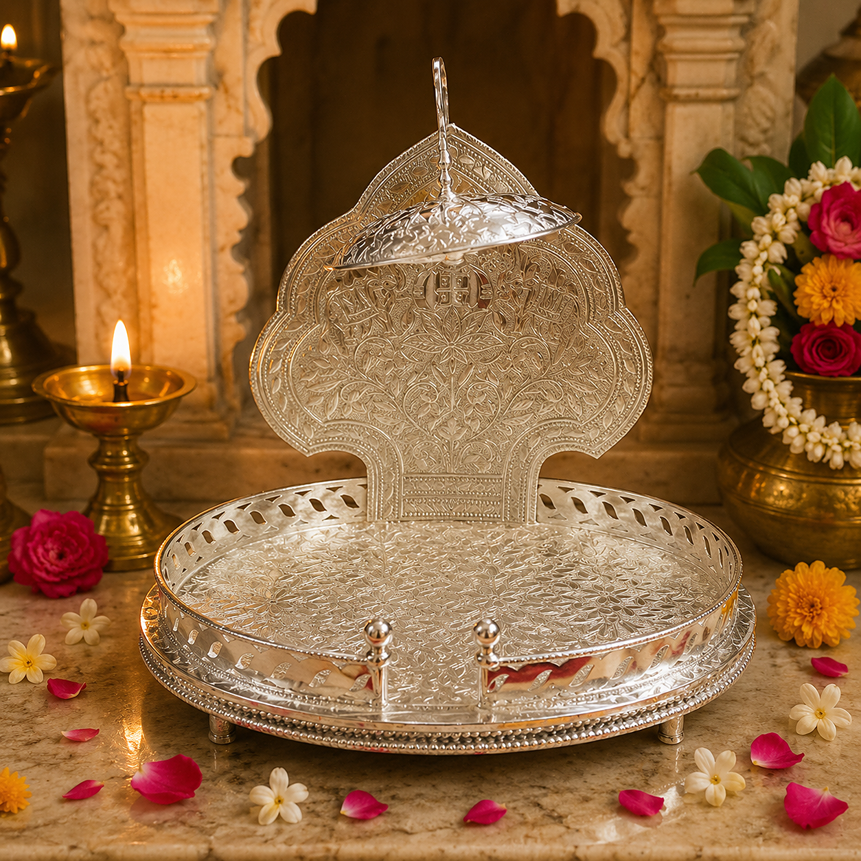 Silver Singhhasan